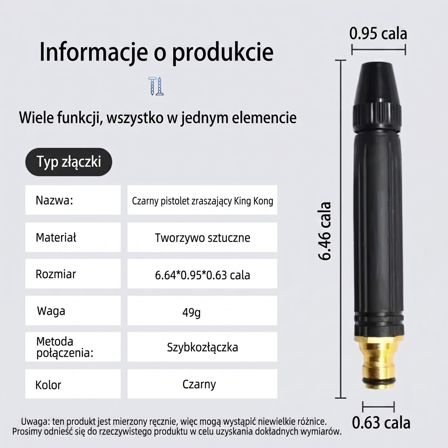 𝑷𝑲𝑵𝑬𝑾®🍇 Mocny pistolet wodny do mycia samochodu pod wysokim ciśnieniem🍇