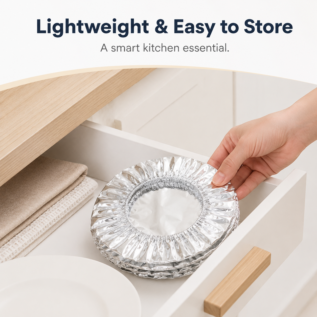 Extra 30% off on sale items | PKNEW® Collapsible Aluminum Foil Food Cover | Keep Meals Warm, Fresh & Protected from Fruit Flies