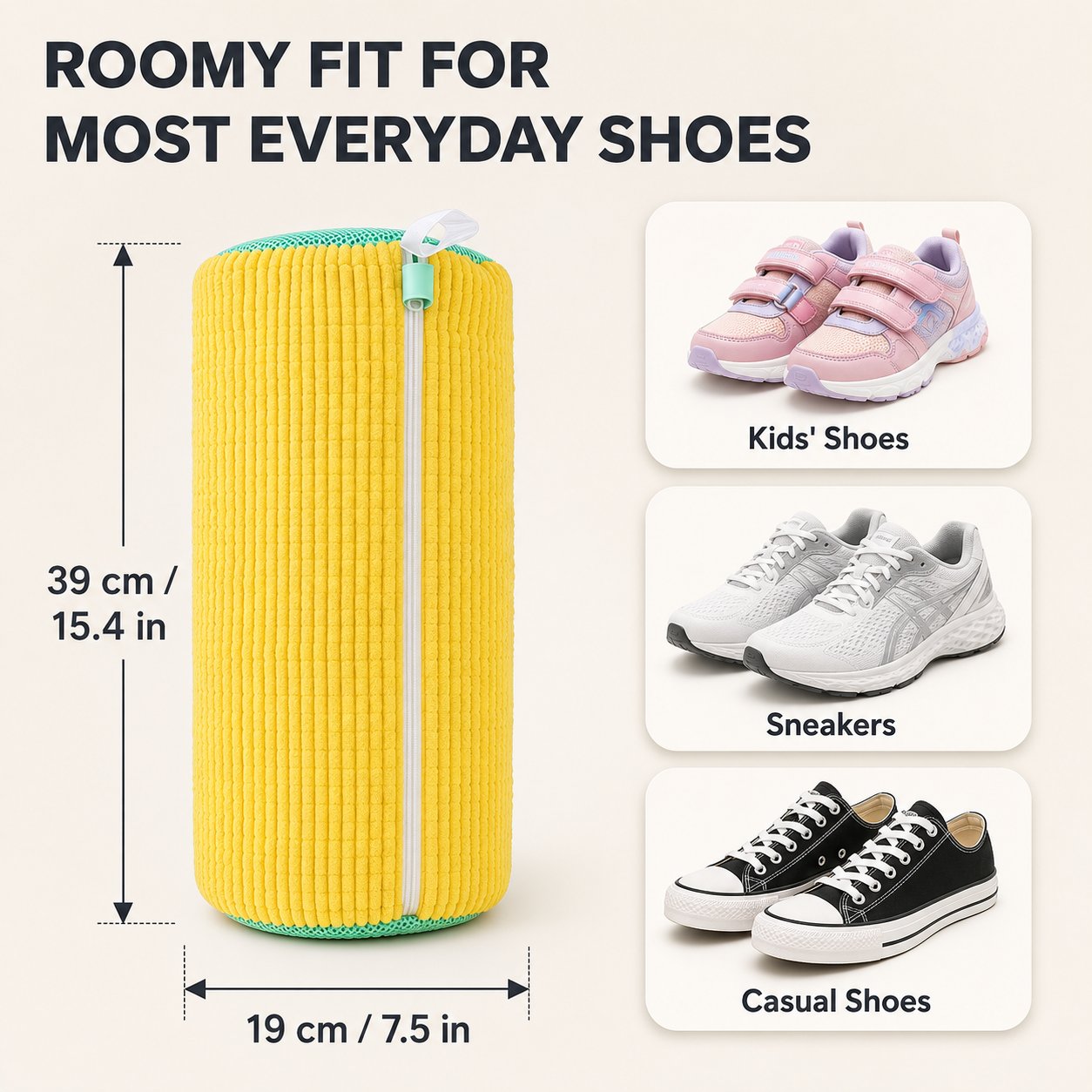 Last Day Sale 50% off🔥Shoe Washing Machine Bag – Durable Laundry Protector for Sneakers