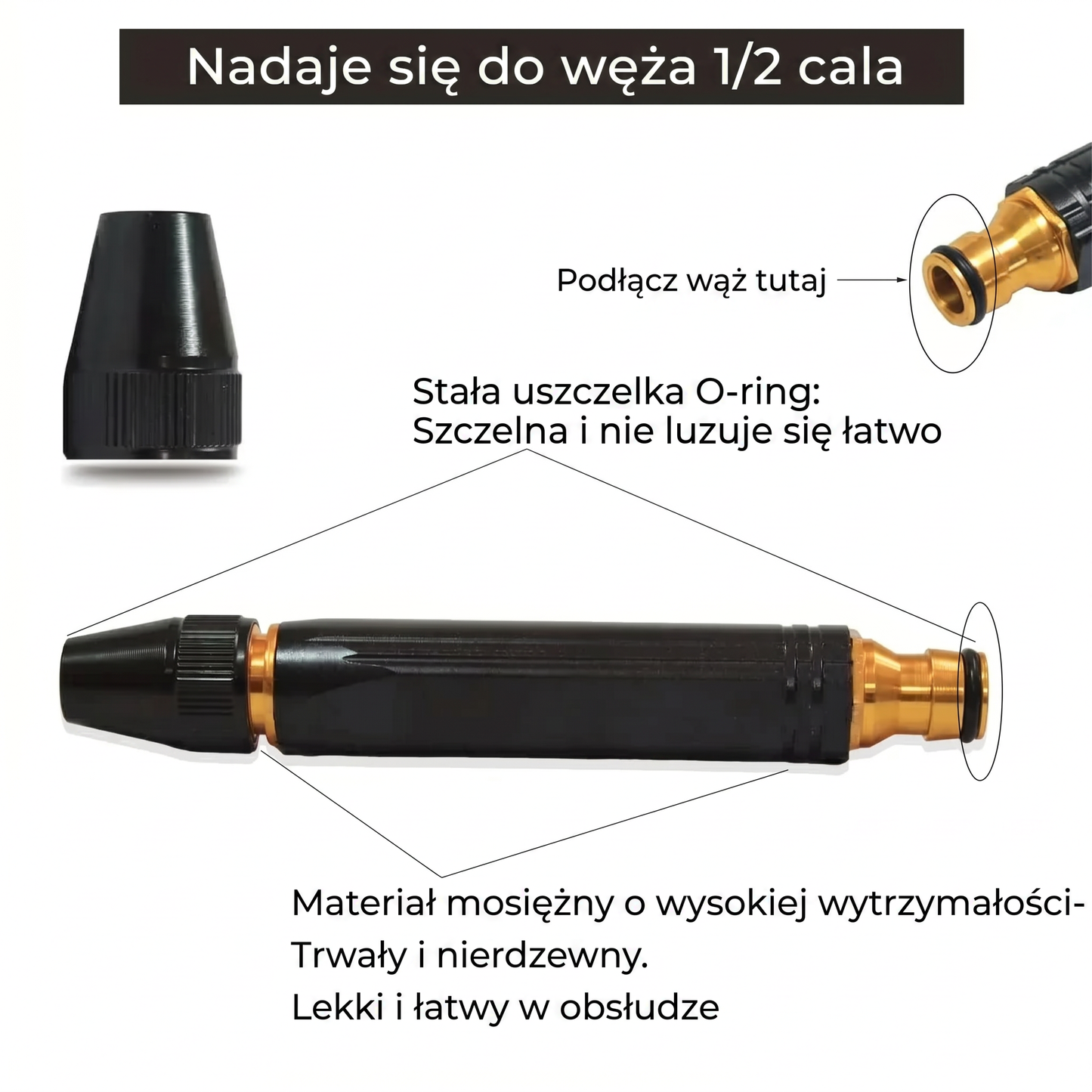 𝑷𝑲𝑵𝑬𝑾®🍈 Mocny pistolet wodny do mycia samochodu pod wysokim ciśnieniem🍈