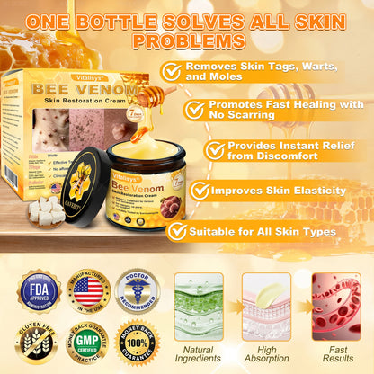 🔥 LAST DAY 80% OFF🔥 Vitalisys® Bee Venom Skin Restoration Cream