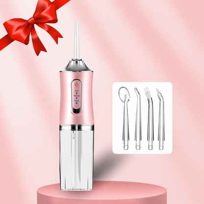 PKNEW® Electric Water Flosser, Portable RechargeableOral Irrigator with 4pcs Multifunctional Nozzlefor Home & Travel, Personal Oral CareAppliance, Oral Hygiene Kit, Dental WaterFlosser🦷