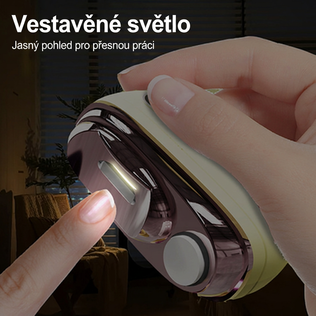 🌈🌈Časově omezená nabídka ⏰ 2v1 chytrý elektrický zastřihovač a leštička nehtů pro všechny věkové kategorie 👨‍👩‍👧‍👦 – Péče o nehty bez břitů, bez krve a bez stresu! 💅