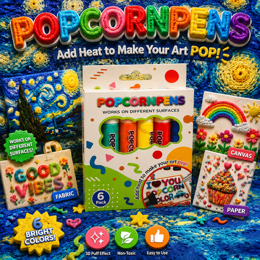 PKNEW® 3D Relief Art Pen🎨Turn Flat Drawings Into Touchable 3D Art-Food-grade safe material Safe and odorless