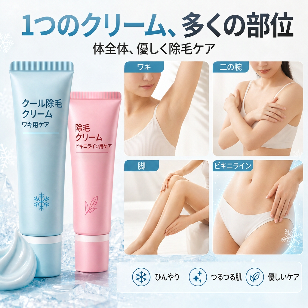 🌱痛みのない仕上がり、肌に優しい除毛クリーム 💧男女兼用