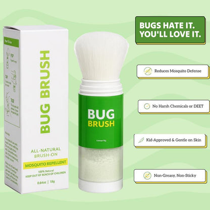 PKNEW® Bug Brush– DEET-Free Mosquito Repellent Powder, Plant-Based Brush-On Protection for Families & Kids🌿