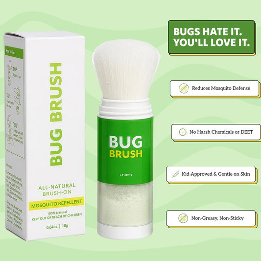 PKNEW® Bug Brush– DEET-Free Mosquito Repellent Powder, Plant-Based Brush-On Protection for Families & Kids🌿