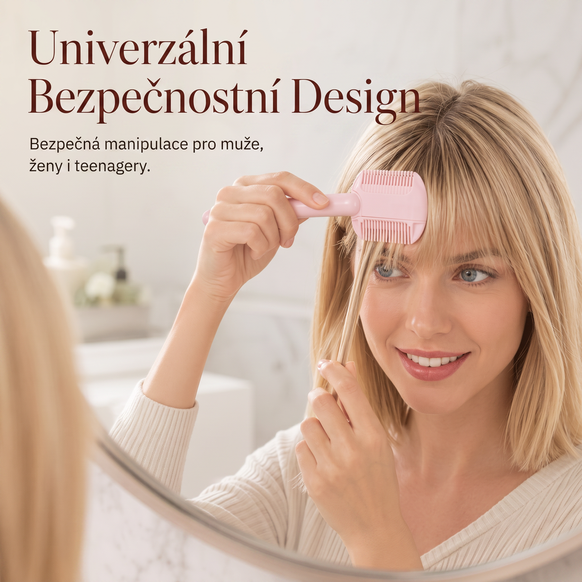 🔥🔥Vyhněte se kadeřnickým úpravám✂️ 4stupňový hřeben pro zastřihování a ředění vlasů – snadná ofina, tvarování a úprava vlasů doma 👸