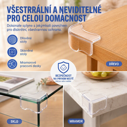 Průhledné chrániče rohů pro děti 💥 – Nárazuvzdorné a téměř neviditelné 💎