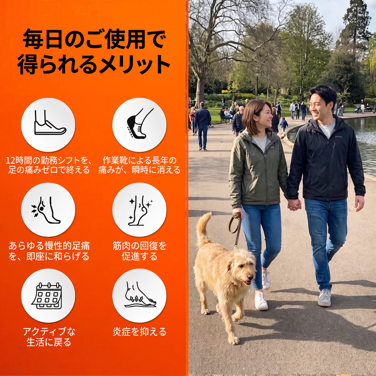 🦶マッサージインソール ― 💨5D衝撃吸収・高弾力・吸汗・防臭-人間工学に基づいた設計🔥