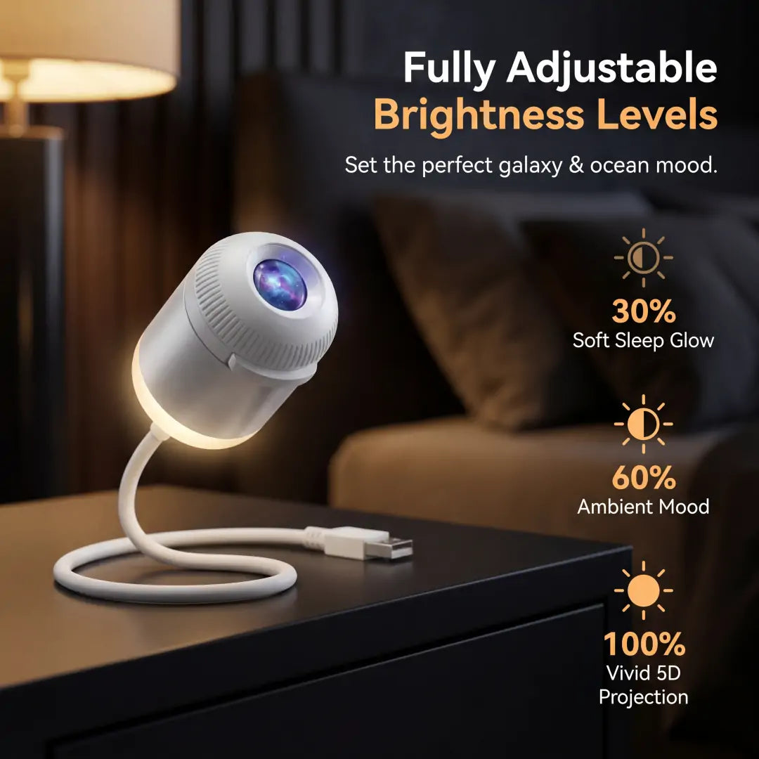 PKNEW® NEXT-GEN SMART PROJECTION HD Smart Dynamic 5D Holographic Night Light Projector💡