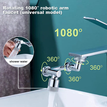 🔥Last Day Promotion 49% OFF🔥👍Rotating 1080° robotic arm faucet (universal model)--👩‍👩‍👧‍👧The direction and water flow rate can be freely adjusted