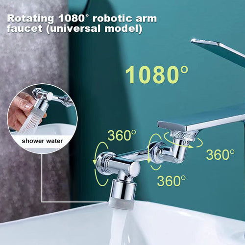 🔥Last Day Promotion 49% OFF🔥👍Rotating 1080° robotic arm faucet (universal model)--👩‍👩‍👧‍👧The direction and water flow rate can be freely adjusted