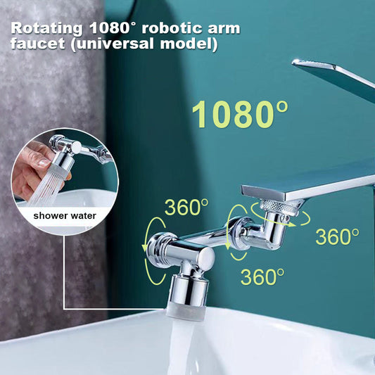 🔥Last Day Promotion 49% OFF🔥👍Rotating 1080° robotic arm faucet (universal model)--👩‍👩‍👧‍👧The direction and water flow rate can be freely adjusted