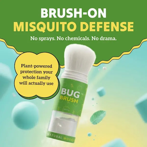 PKNEW® Bug Brush– DEET-Free Mosquito Repellent Powder, Plant-Based Brush-On Protection for Families & Kids🌿