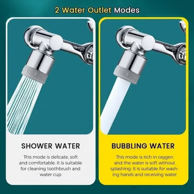 🔥Last Day Promotion 49% OFF🔥👍Rotating 1080° robotic arm faucet (universal model)--👩‍👩‍👧‍👧The direction and water flow rate can be freely adjusted