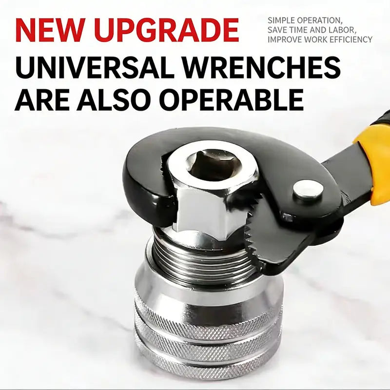 PKNEW®🔩| Multi-Function Universal Socket Wrench Tool - Universal Maintenance Tool, Adjustable Universal Socket Wrench, Universal Socket Tool for 3/8" Drive Ratchet Torque Wrench & Power Drill (Connecting rod random color) Fathers Day Gift