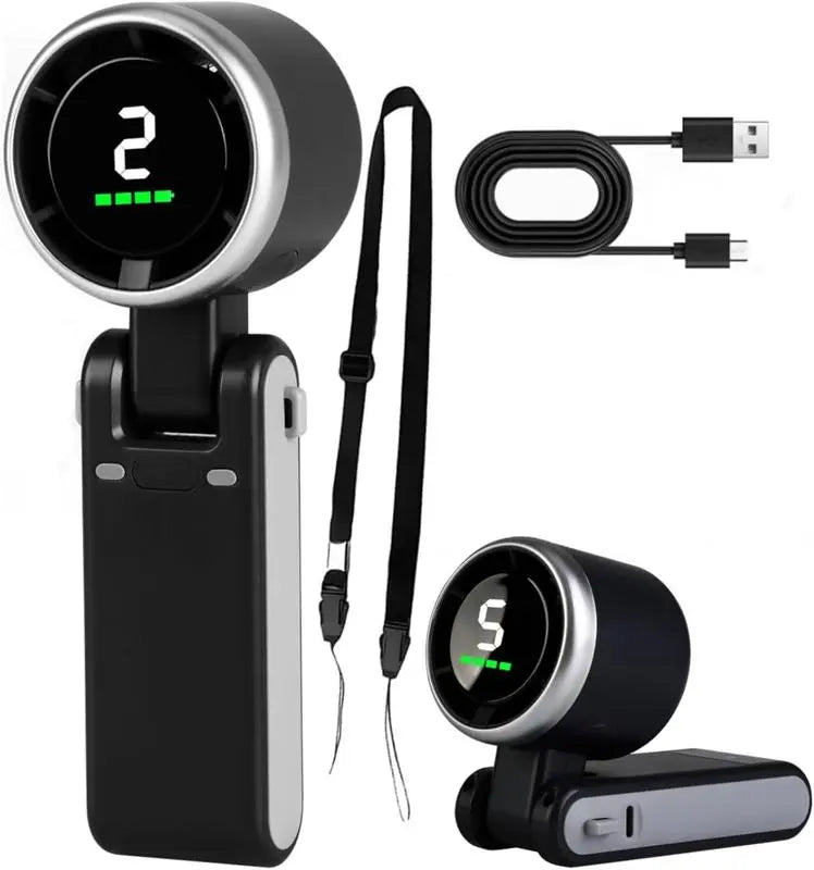 PKNEW® Portable Handheld Turbo Fan, 5 Gear Wind,4000mAh Battery Operated, Up to 10 Working Hours🌪️