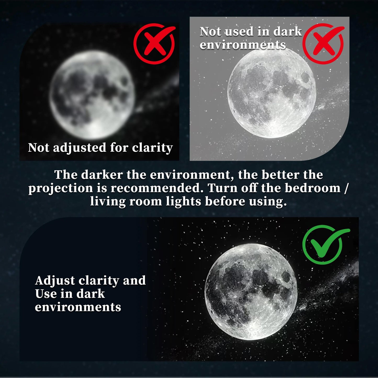 PKNEW® NEXT-GEN SMART PROJECTION HD Smart Dynamic 5D Holographic Night Light Projector💡