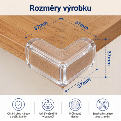 Průhledné chrániče rohů pro děti 💥 – Nárazuvzdorné a téměř neviditelné 💎