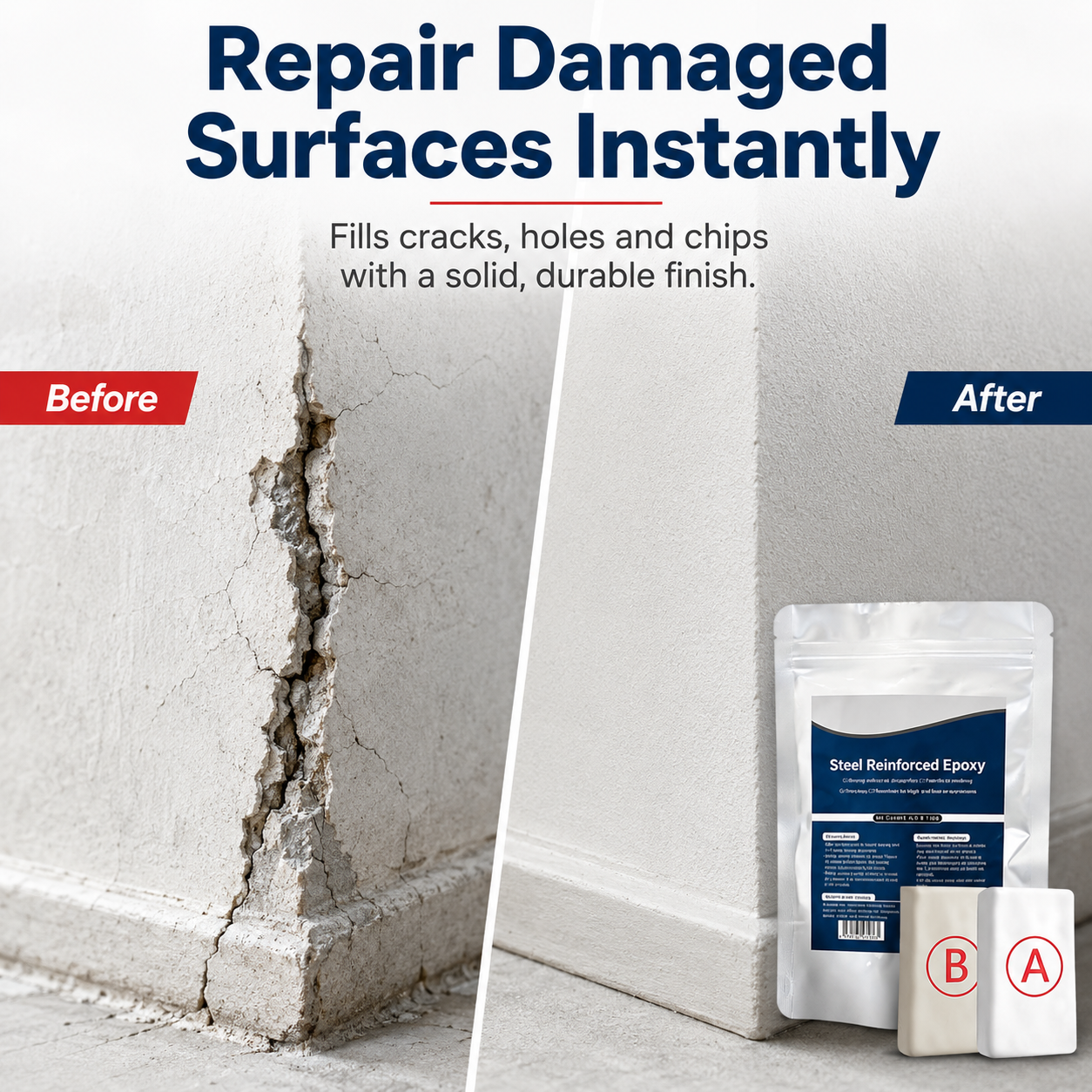 PKNEW® Steel Reinforced Epoxy Repair Putty🏠