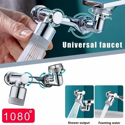 🔥Last Day Promotion 49% OFF🔥👍Rotating 1080° robotic arm faucet (universal model)--👩‍👩‍👧‍👧The direction and water flow rate can be freely adjusted