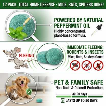 🐁Peppermint Pest Repellent Balls - Mice Rats Spiders Gone!--Safe For Pets