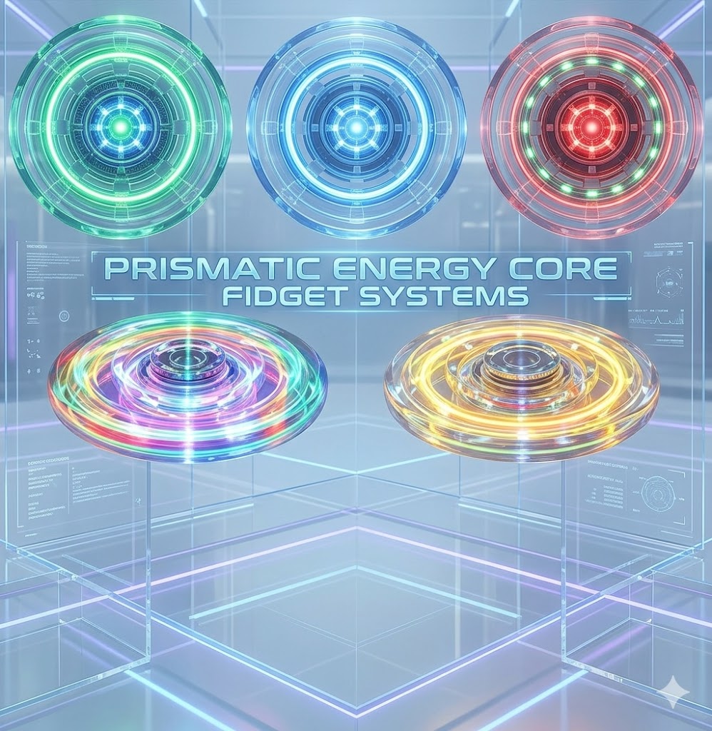 Glow in the Dark Fidget Spinner Toys - LED Light Up Party Favors & ADHD Sensory Toy for Kids