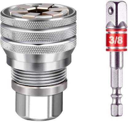 PKNEW®🔩| Multi-Function Universal Socket Wrench Tool - Universal Maintenance Tool, Adjustable Universal Socket Wrench, Universal Socket Tool for 3/8" Drive Ratchet Torque Wrench & Power Drill (Connecting rod random color) Fathers Day Gift