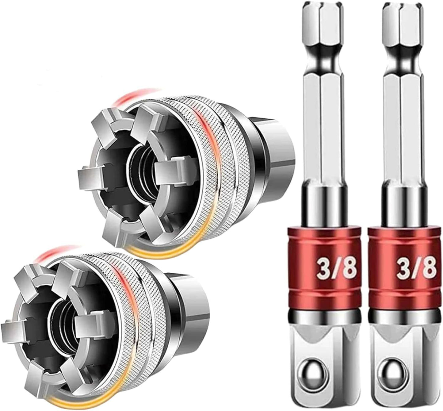 PKNEW®🔩| Multi-Function Universal Socket Wrench Tool - Universal Maintenance Tool, Adjustable Universal Socket Wrench, Universal Socket Tool for 3/8" Drive Ratchet Torque Wrench & Power Drill (Connecting rod random color) Fathers Day Gift