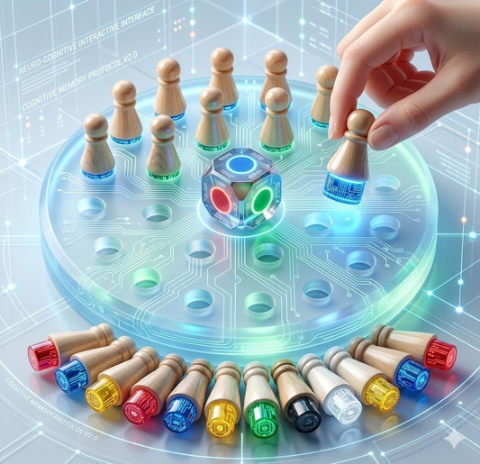 Wooden Memory Match Stick Chess Board Game - Montessori Educational Color Learning Toy - Kids Logic Thinking & Memory Training Puzzle