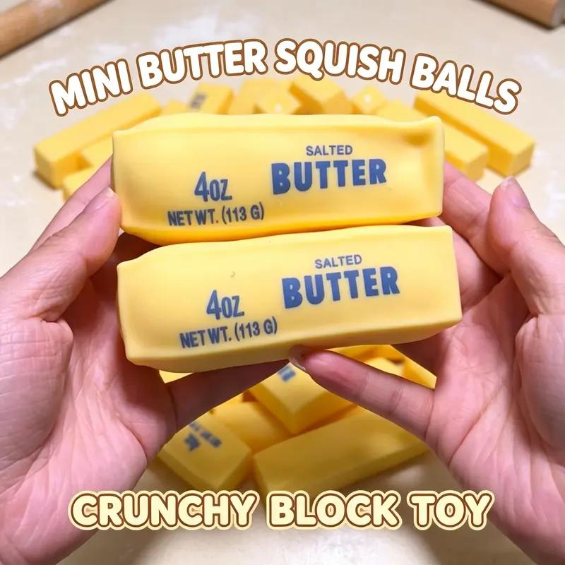 PKNEW® 🧀Crunchy Cheese Stick Squishy Toy – Slow Rebound Sensory Fidget Toy, Stress Relief Squeeze Gift for Kids & Adults