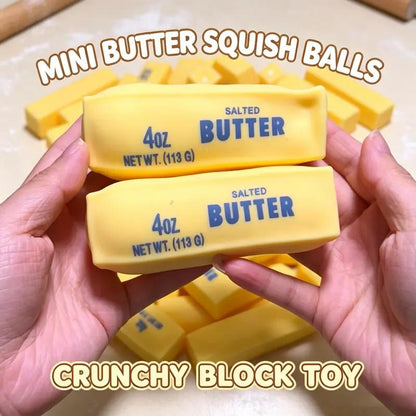 PKNEW® 🧀Crunchy Cheese Stick Squishy Toy – Slow Rebound Sensory Fidget Toy, Stress Relief Squeeze Gift for Kids & Adults