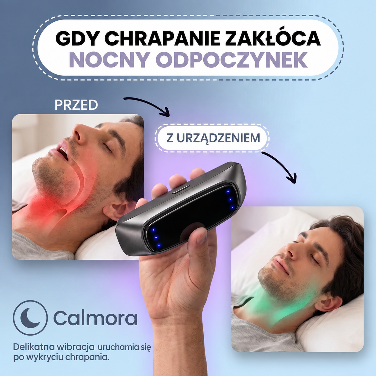 Inteligentne urządzenie przeciw chrapaniu
