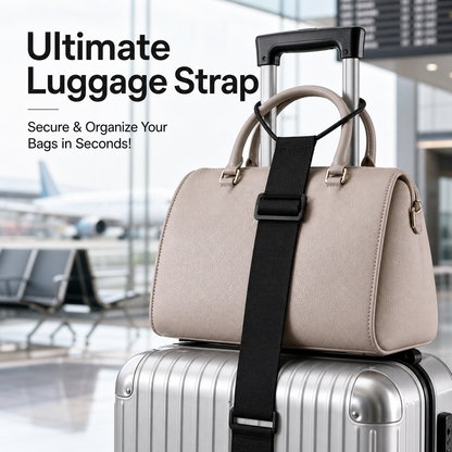 PKNEW® Multi Use Strong Adjustable Luggage Connector Straps For Suitcases  Travel Straps Secure Organize Anti Theft Straps
