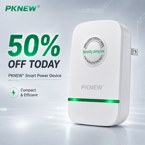 PKNEW® Compact Indoor Plug-In Device with Built-In Indicator Light, US Plug Style for Home, Bedroom, Office and Dorm