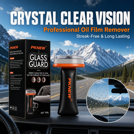 PKNEW® Car Windshield Oil Film Remover – Streak-Free Glass Cleaner for Crystal Clear Visibility🛻