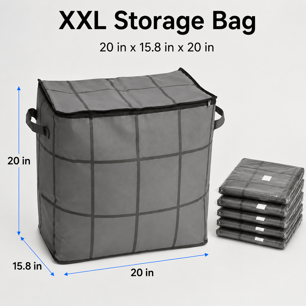 PKNEW® Extra Large Storage Bag – Keep Blankets, Clothes & Bedding Neatly Organized🛍️