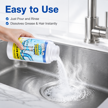 PKNEW® Powerful Sink and Drain Cleaner Powder, Fast Foaming Drain Cleaner for Kitchen and Pipes Cleaning Tool