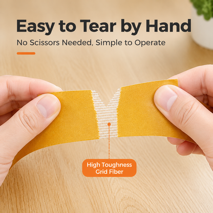 Extra 30% off on sale items | PKNEW® Heavy-Duty Double Sided Tape, StrongAdhesive, Waterproof & Removable, No Residue, Idealfor Carpet, Wallpaper, Balloons & Home Use🧻