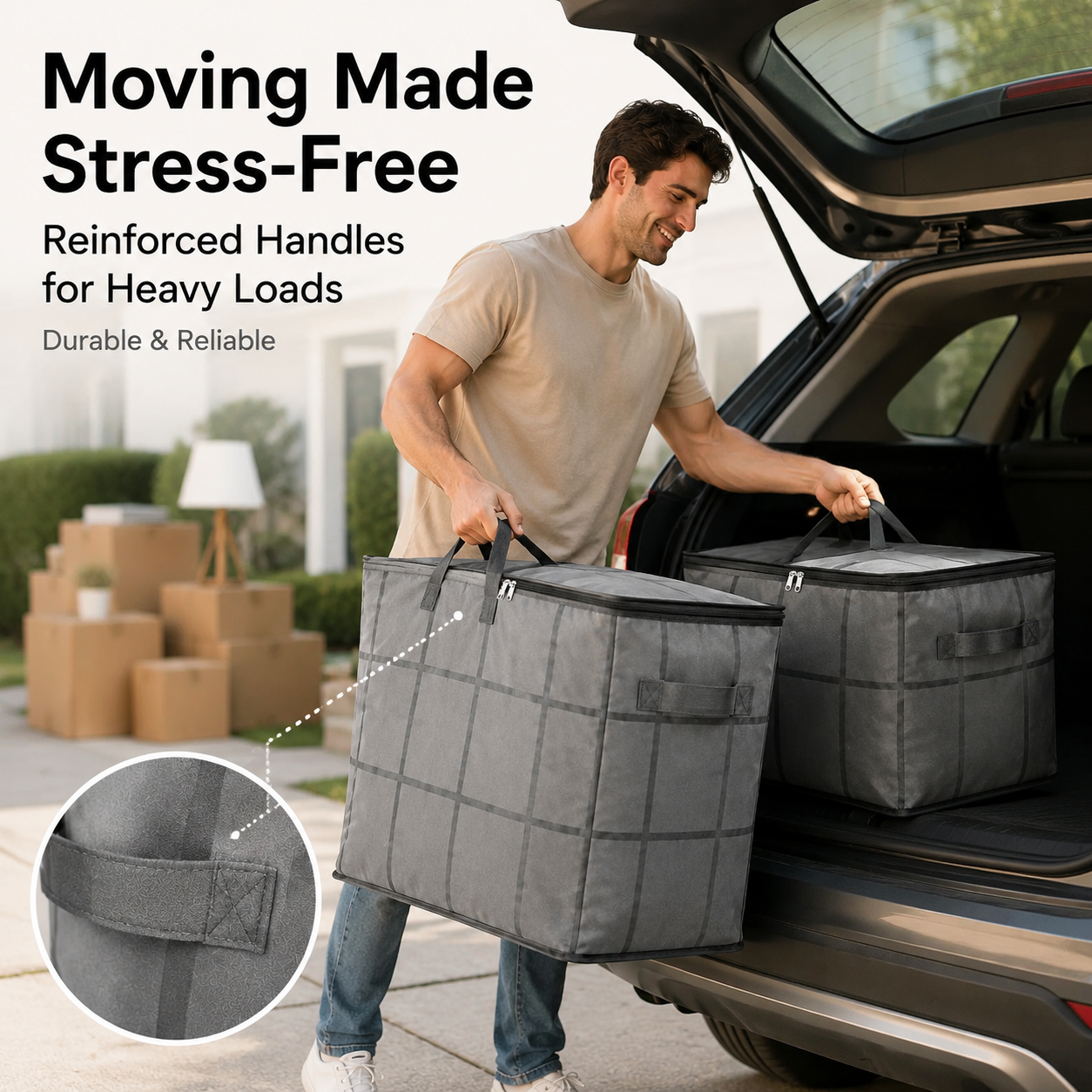 PKNEW® Extra Large Storage Bag – Keep Blankets, Clothes & Bedding Neatly Organized🛍️