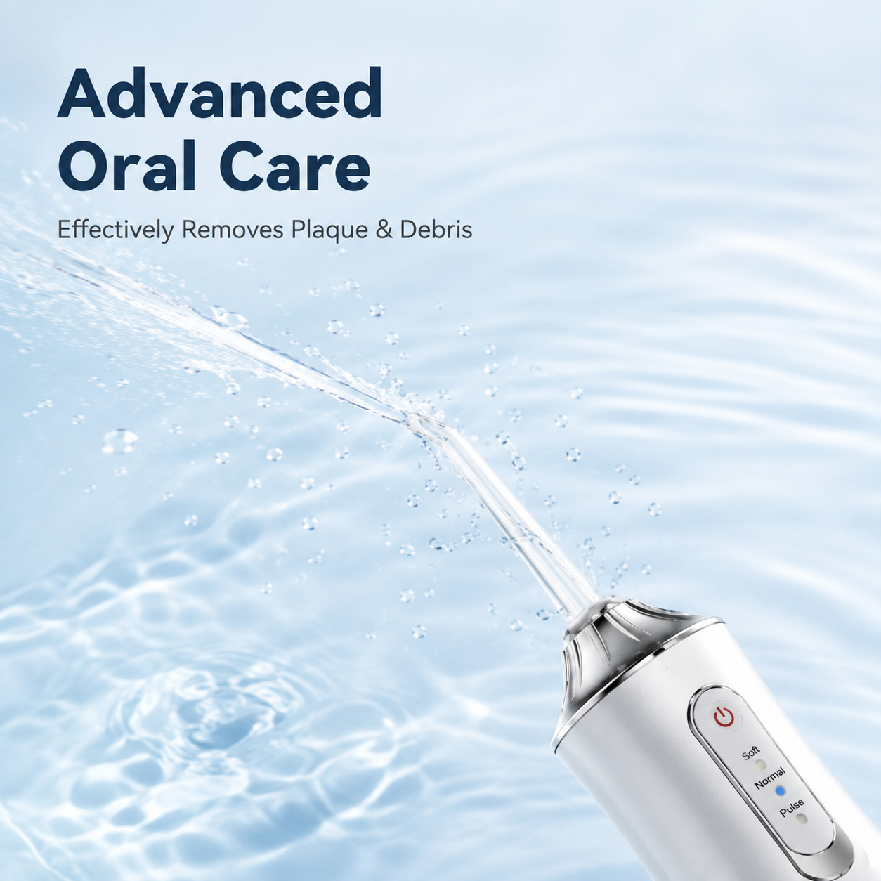 PKNEW® Electric Water Flosser, Portable RechargeableOral Irrigator with 4pcs Multifunctional Nozzlefor Home & Travel, Personal Oral CareAppliance, Oral Hygiene Kit, Dental WaterFlosser🦷