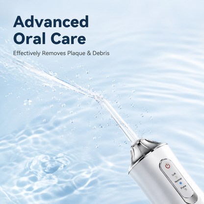 PKNEW® Electric Water Flosser, Portable RechargeableOral Irrigator with 4pcs Multifunctional Nozzlefor Home & Travel, Personal Oral CareAppliance, Oral Hygiene Kit, Dental WaterFlosser🦷