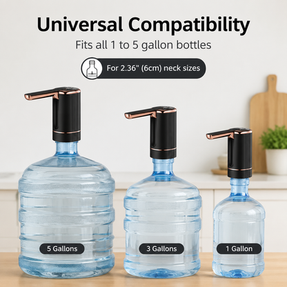 PKNEW® 5 Gallon Water Pump Dispenser – Rechargeable & Foldable Electric Water Jug Pump💎