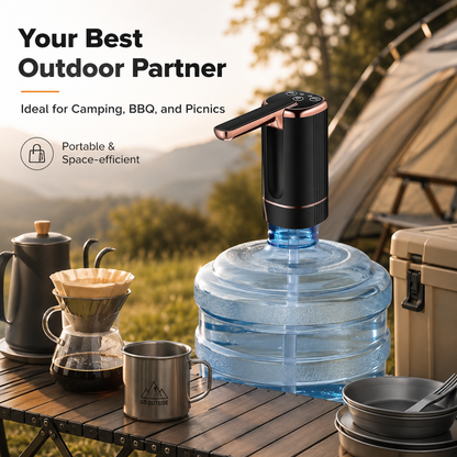 PKNEW® 5 Gallon Water Pump Dispenser – Rechargeable & Foldable Electric Water Jug Pump💎