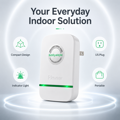 PKNEW® Compact Indoor Plug-In Device with Built-In Indicator Light, US Plug Style for Home, Bedroom, Office and Dorm