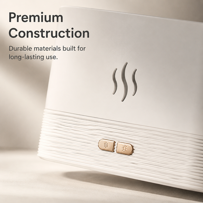 PKNEW® Flame-Effect Air Aroma Diffuser with 7-Color LED&Auto-Off Protection for Home & Office🔥