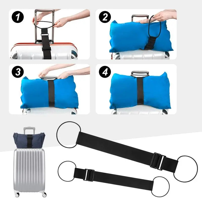 PKNEW® Multi Use Strong Adjustable Luggage Connector Straps For Suitcases  Travel Straps Secure Organize Anti Theft Straps