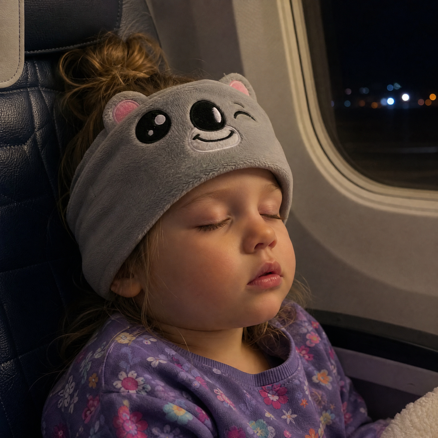 𝑩𝑳𝑼𝑬𝙎𝙃𝑶𝑻® 🧑‍👩‍🧒 Soft Bluetooth Sleep Headband For Kids, Toddlers & Adults Long Flights. Quiet Kids. Stress-Free Travel.