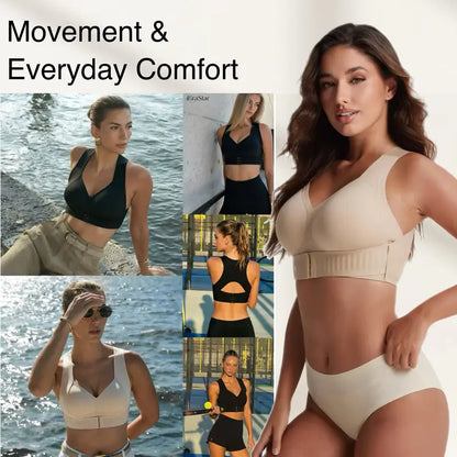 BULESHOT® 2026 Posture Bra, women’s beige wireless bra, soft breathable non-removable molded cup✨